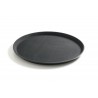PLATEAU NOIR ROND ANTI DERAPANT 400 MM