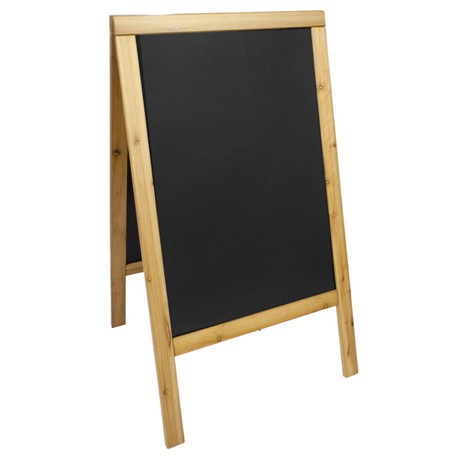 TABLEAU SANDWICH CADRE BOIS CLAIR 70 X 125CM LP HORECA MATERIEL HORECA CHARLEROI NAMUR HAINAUT LIEGE