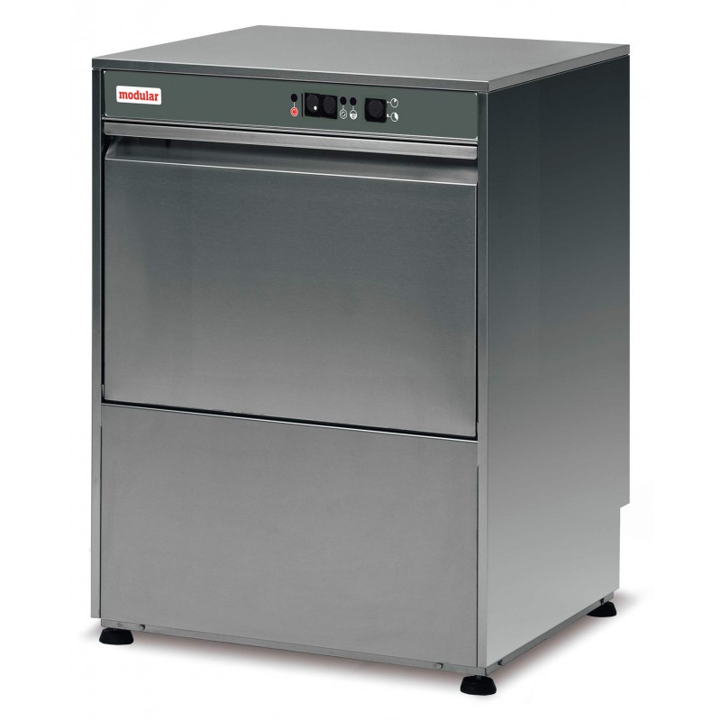 LAVE VERRES PANIER 40 X 40CM MECANIQUE AVEC POMPE DE VIDANGE MODULAR