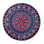 ASSIETTE EN MELAMINE 34CM BLEU MANDALA      PROMO