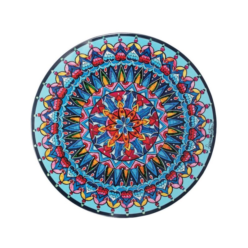 ASSIETTE EN MELAMINE 34CM LIGHT BLUE    PROMO