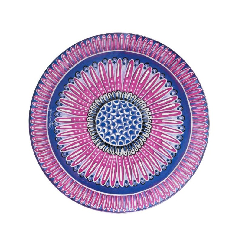 ASSIETTE EN MELAMINE 34CM FUSHIA    PROMO