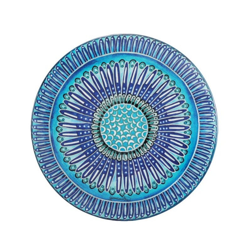 ASSIETTE EN MELAMINE 34CM BLEU PIUMA     PROMO