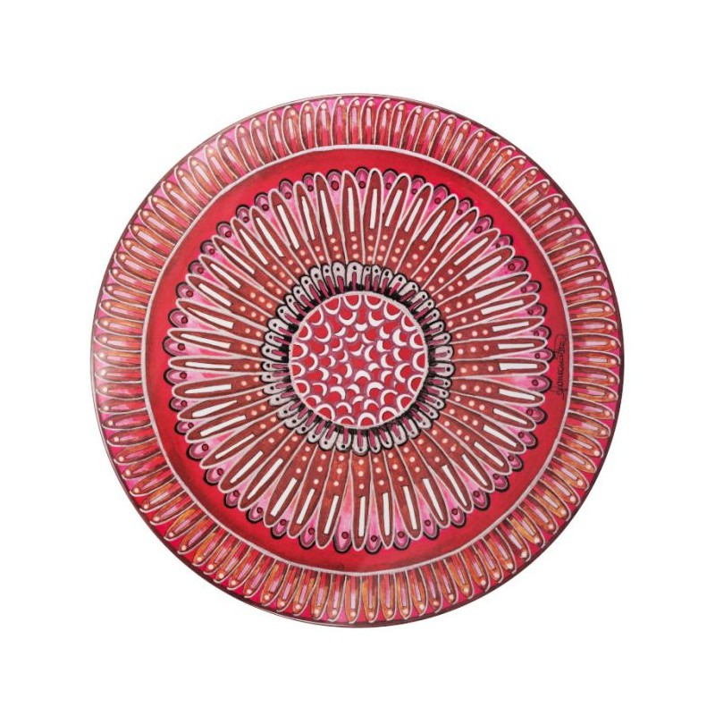 ASSIETTE EN MELAMINE 34CM ORANGE     PROMO