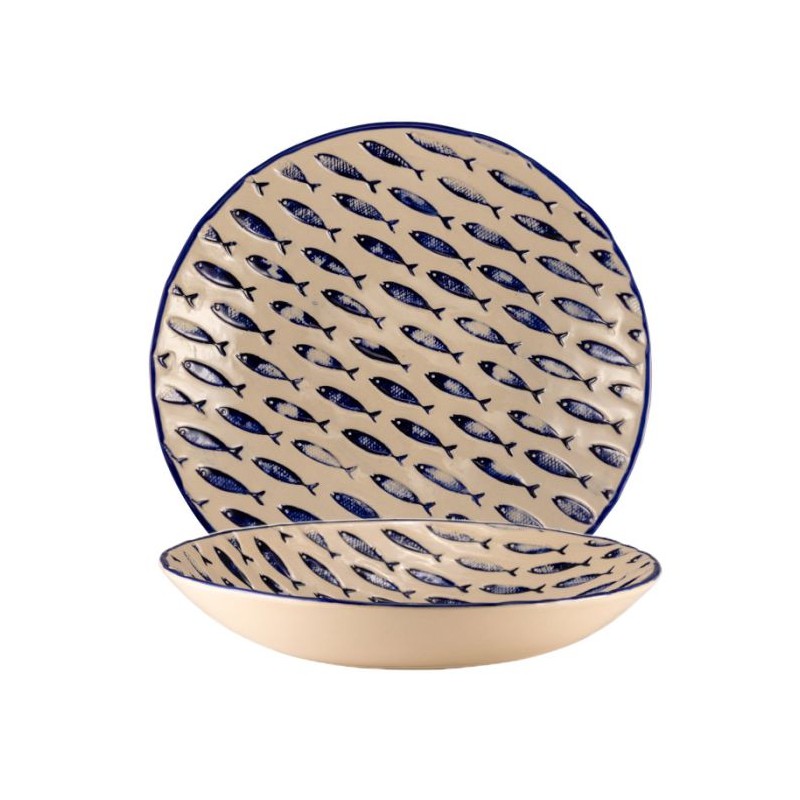 GRANDE ASSIETTE CREUSE 36CMH6.5CM