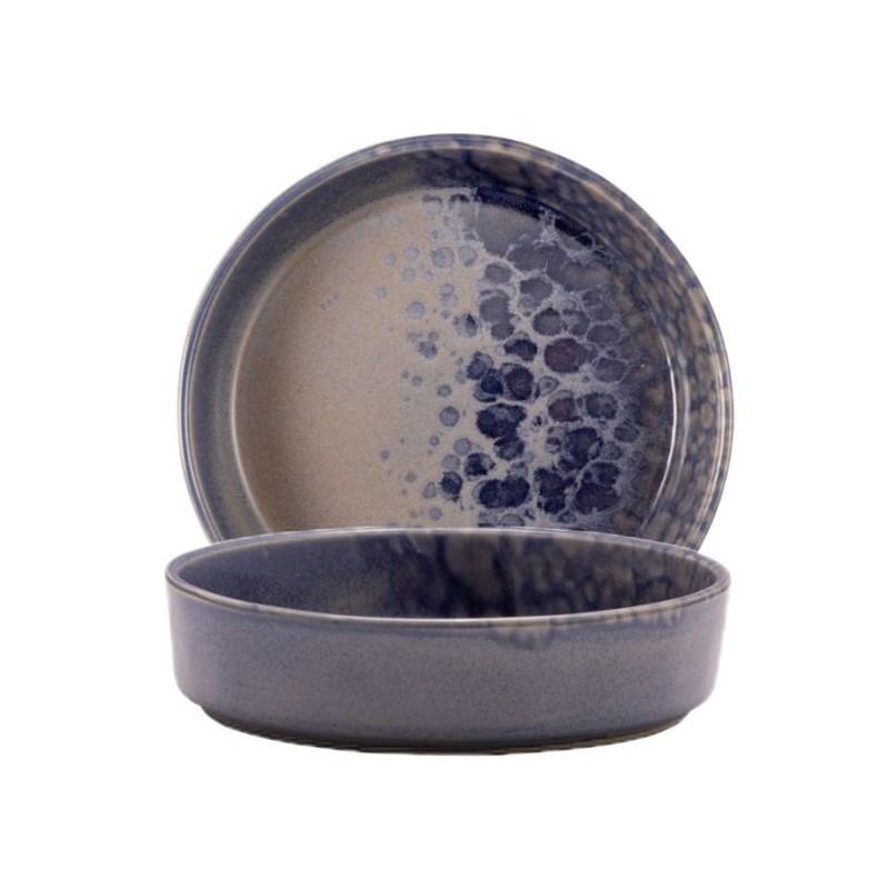 COUPELLE RONDE 18CM BORD DE 4CM GRIS PHOBOS