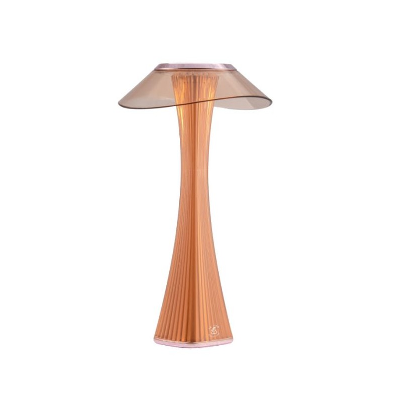 LAMPE DE TABLE LED CUIVRE ASTREO PLISSE