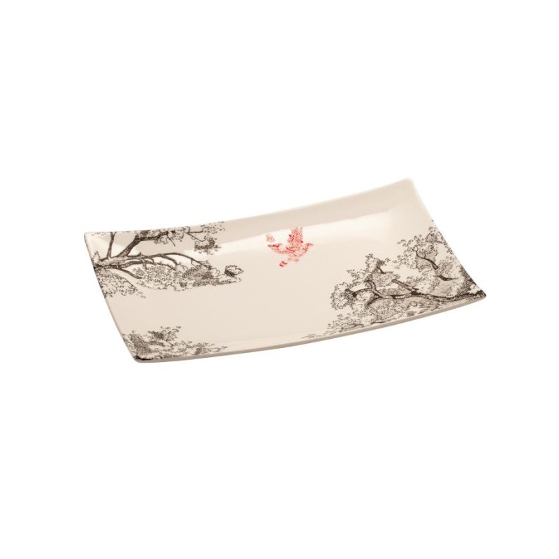 ASSIETTE RECTANGULAIRE 25 X 15.5CM KERASIA