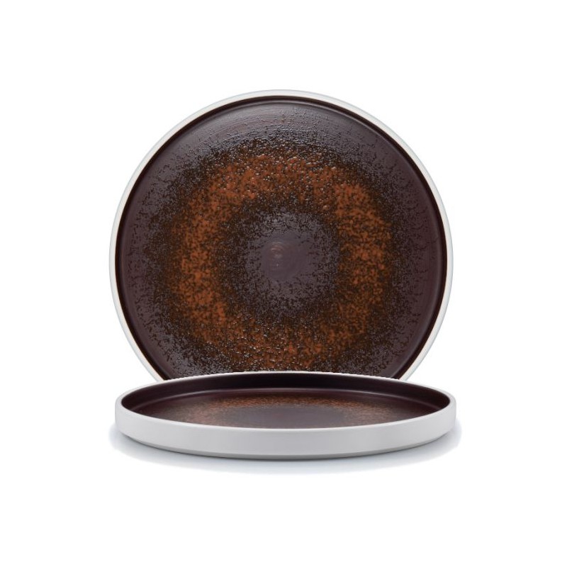 ASSIETTE RONDE STACKABLE 18CM CHOCOLAT LECOQ