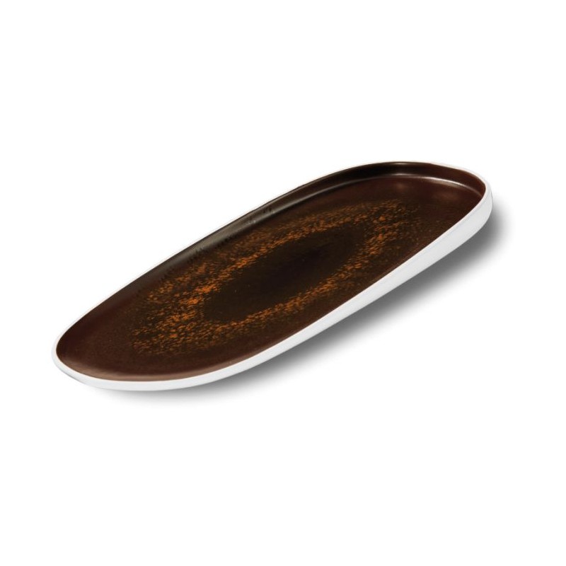 ASSIETTE OVAL ELLIPSE 39 X 15CM CHOLAT LECOQ