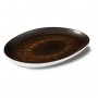 ASSIETTE OVALE 41.5 X 27CM CHOCOLAT LECOQ