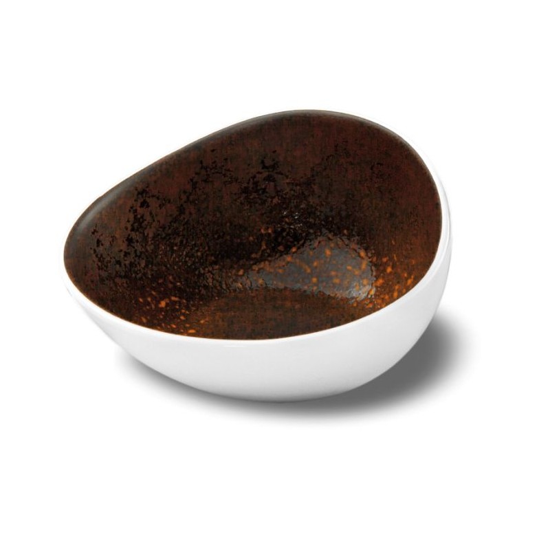 MINI COUPELLE OBLIQUE 8 X 7.5 X H5CM CHOCOLAT LECOQ