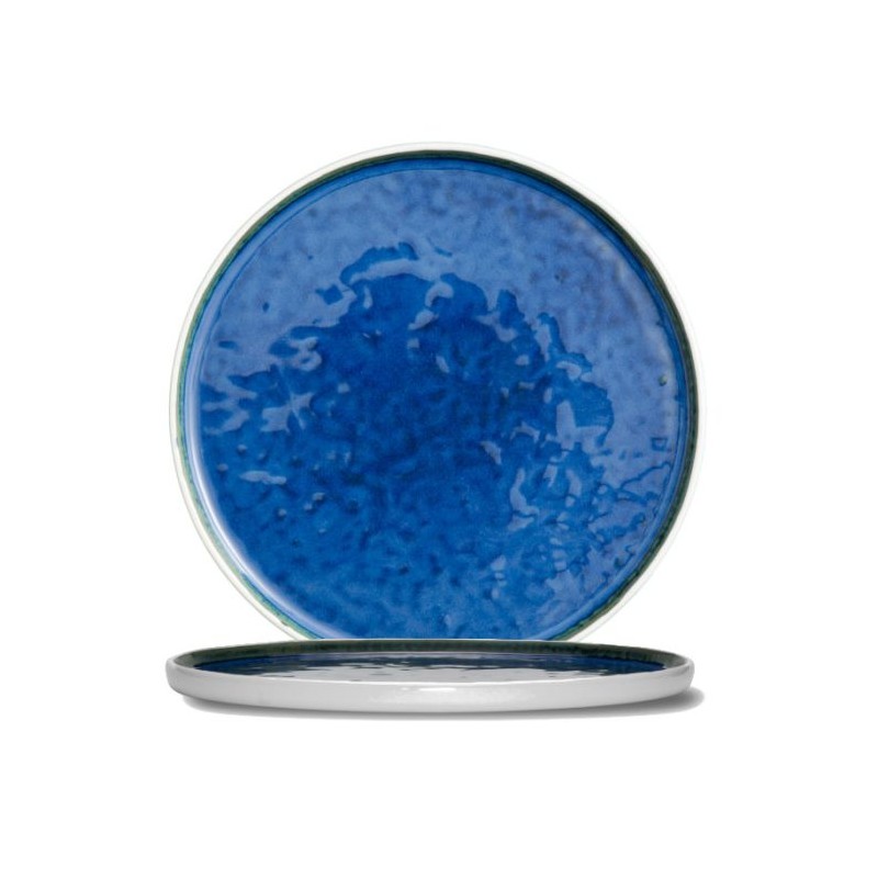 ASSIETTE PLATE RONDE 27.5CM BLEU ABYSSOS
