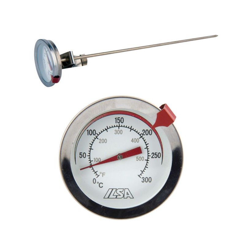 THERMOMETRE MECANIQUE  SONDE INOX MAXI 30CM   0/°300°