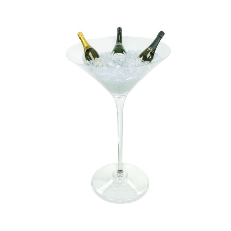 VASQUE PORTE BOUTEILLES TYPE MARTINI ACRYLIQUE JUMBO
