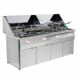 FRITEUSE 3 CUVES RONDES + 1 CARREE + ASPIRATION MODELE SANTANA SOFINOR