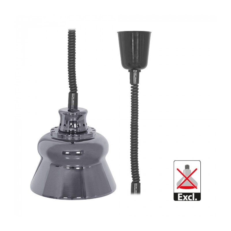 LAMPE CHAUFFANTE CHROME OU GRIS EMGA