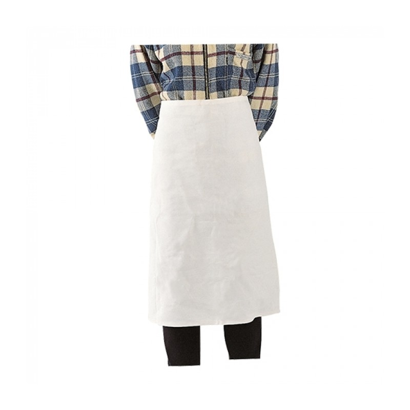 TABLIER BLANC SANS POCHE 100CM