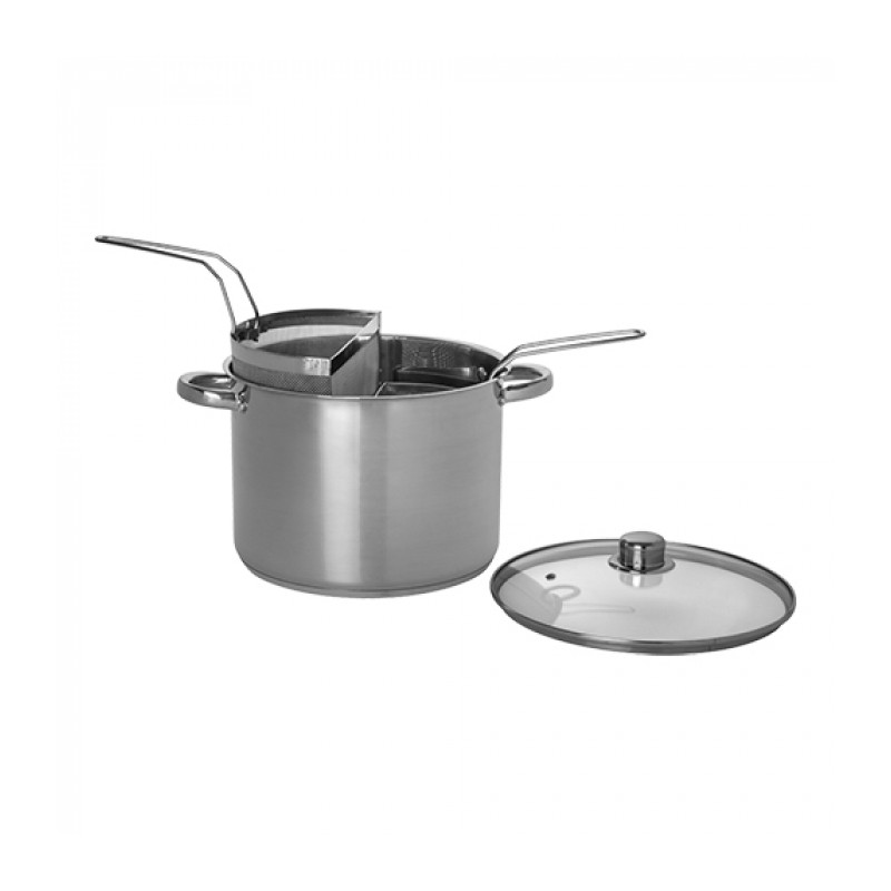 MARMITE A PATES 28CM AVEC 2 PANIERS EMGA