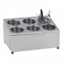 DISTRIBUTEUR COUVERTS INOX + 6 BACS RONDS