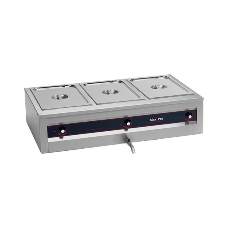 BAIN MARIE A POSER 3x GN1/1 H200MM EMGA