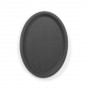 PLATEAU CAFE NOIR OVAL ANTI DERAP 160 X 230MM