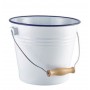 Seau avec anse Emaillé BLANC