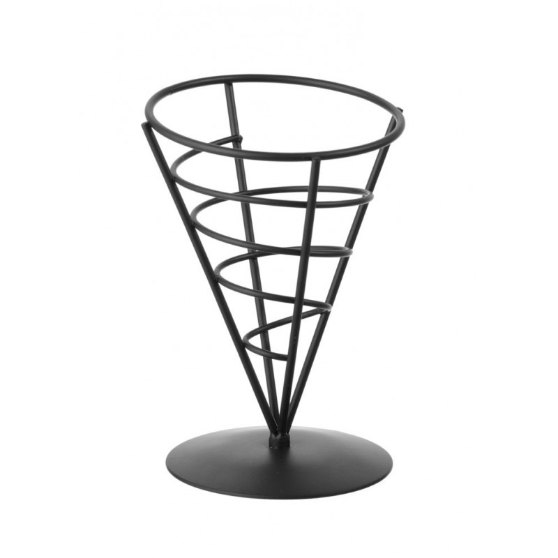 CORNET A FRITES INDIVIDUEL NOIR