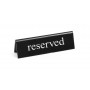 PLAQUETTE RESERVED NOIR ET BLANC