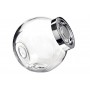 BOCAL A BONBONS AVEC COUVERCLE EN PLASTIQUE ARGENT