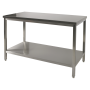 TABLE DE TRAVAIL INOX AVEC 1 SOUS-TABLETTE 1600x700x900H