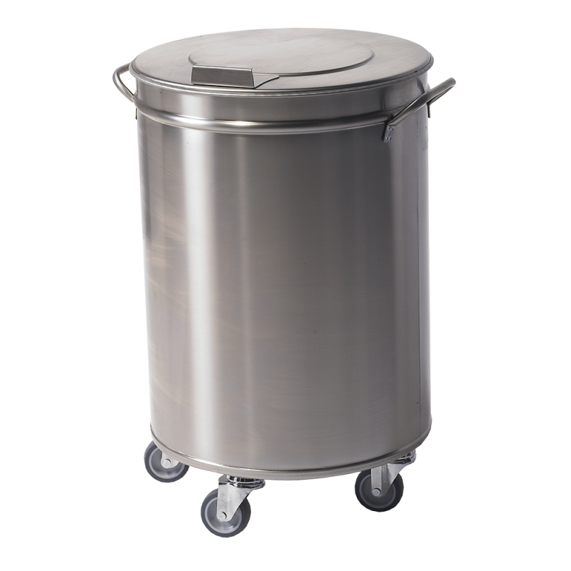POUBELLE INOX 50L SANS PEDALE