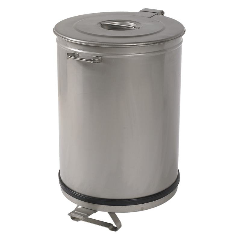 POUBELLE INOX 100L AVEC PEDALE