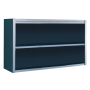 ARMOIRE MURALE INOX OUVERTE 2000 x 400 x 600H