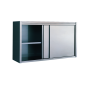 ARMOIRE MURALE INOX A PORTES COULISSANTES 1500 x 400 x 600H