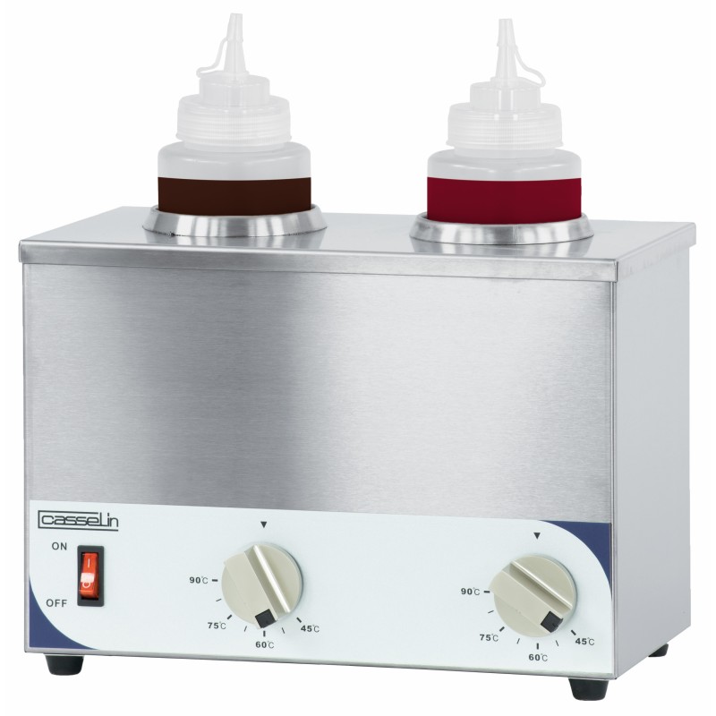 CHAUFFE SAUCE DOUBLE 2 BOUTEILLES INCLUSES - 400W