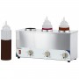 CHAUFFE SAUCE TRIPLE AVEC 3 BOUTEILLES - 600W