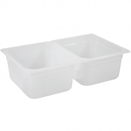 BAC GASTRO 1/2 HAUTEUR 150MM PLASTIQUE